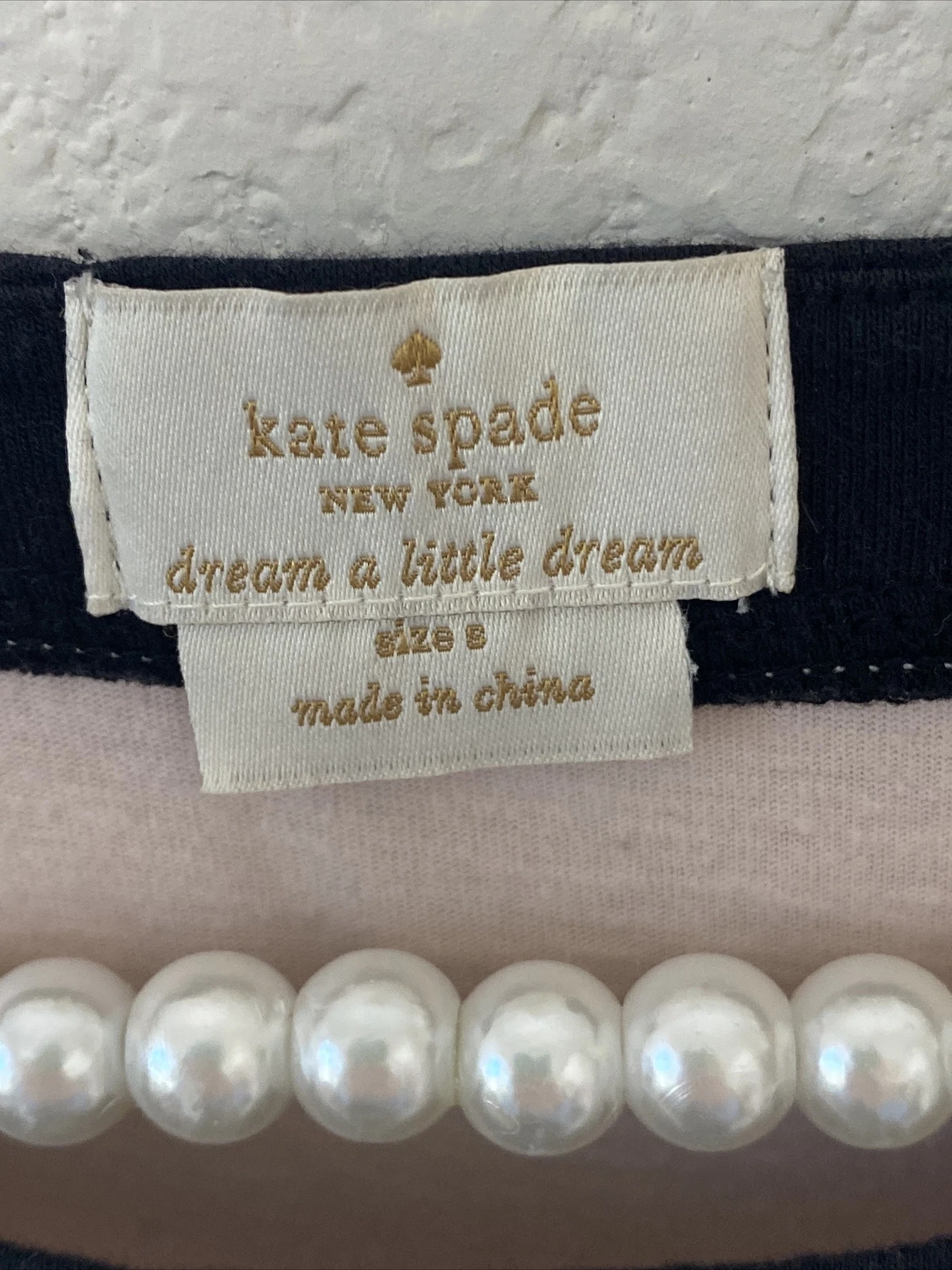 Abito in pigiama Kate Spade blush rosa misto cotone camicia da notte taglia S