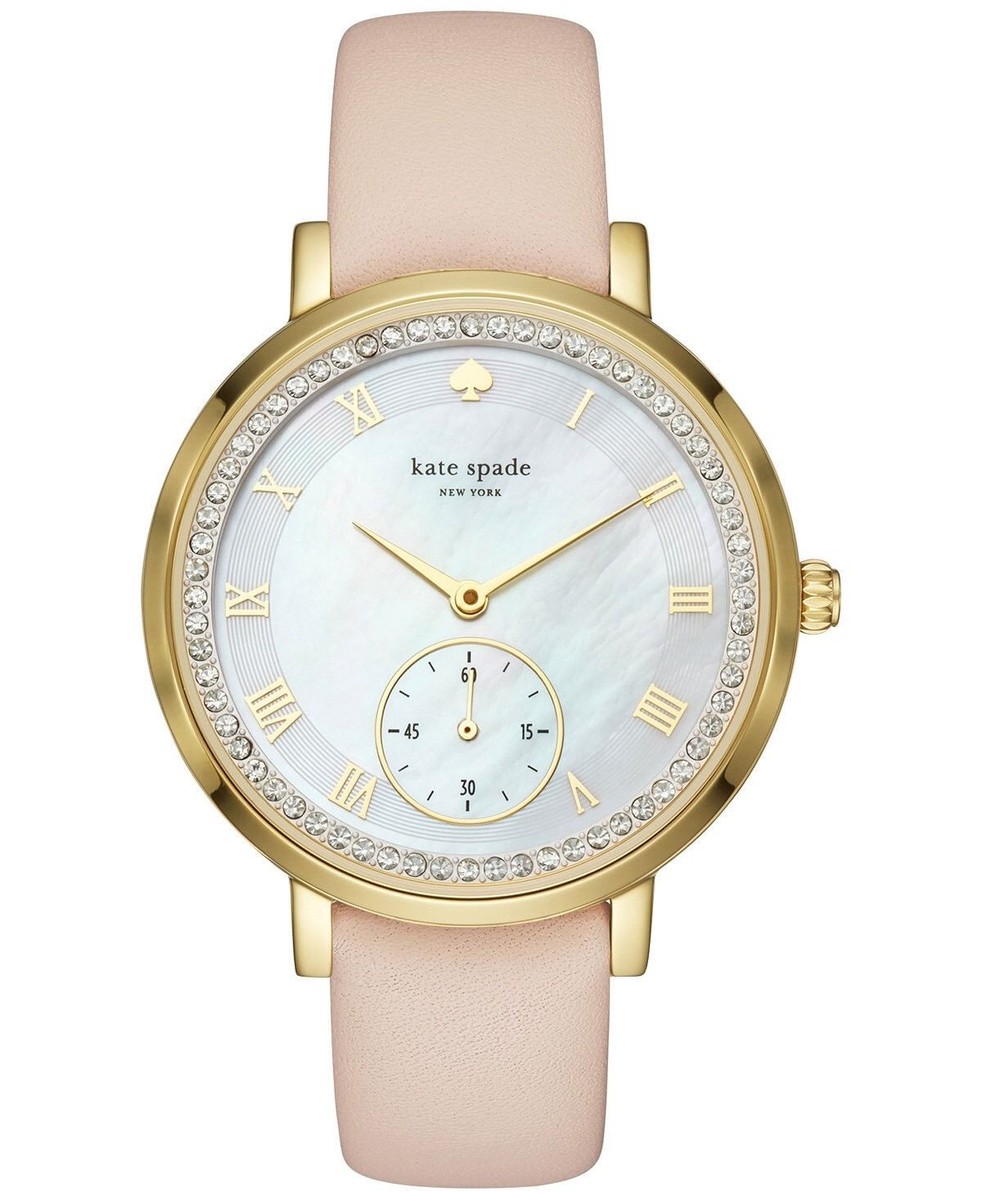 kate spade New York Women\'s Gold Tone with a MOP White Dial New Kate Spade New York Gramercy Dot Yellow Gold SS MOP  main image 3