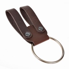 LARP Frog of Leather with solid Ring - Medieval Weapon Holder for Swords or Axes