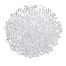 2000Pcs Glass Seed Beads 4mm Mini Glass Seed Spacer Bead Clear White