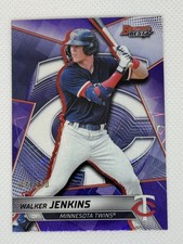 2025 Bowman's Best WALKER JENKINS PURPLE LASER REFRACTOR /250 TWINS #1 Prospect