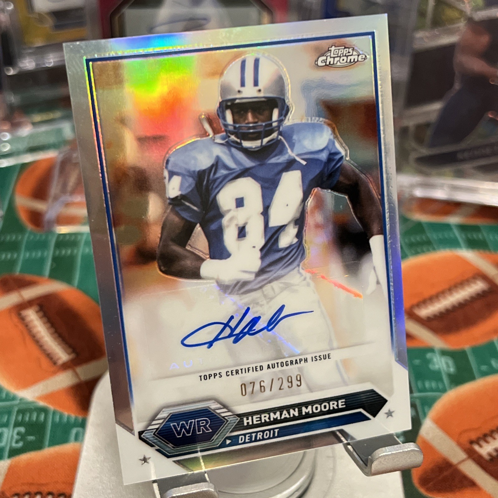 23 Topps Composite-Topps Chrome Auto Variation Refractor Herman Moore TCA-HM/299