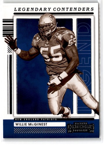 2021 Panini Contenders Legendary Contenders Willie McGinest #LGD-WMC New England