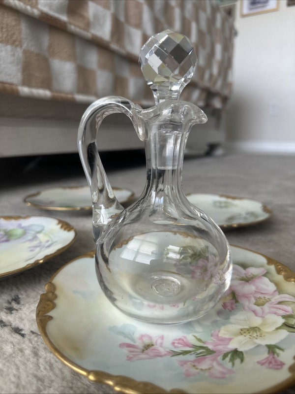 Vintage Cruet 8” Some Staining Can Be Cleaned With Right Tools