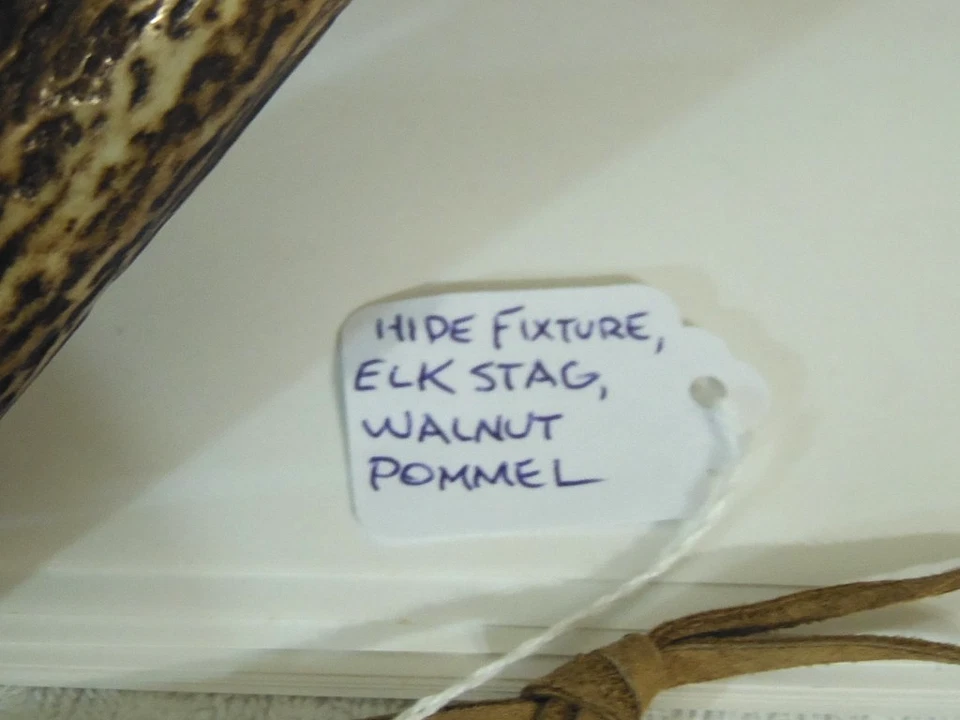 VTG "Black Obsidian Blade "Hunting Knife" Elk Horn Handle Custom Made Excellent - Image 4 of 4