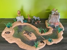 Schleich Wild Life Große Wasserstelle mit vielen Tieren