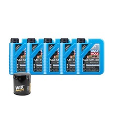 5L Liqui Moly Longtime High Tech 5W-30 Wix Engine Oil Change Kit for Discovery