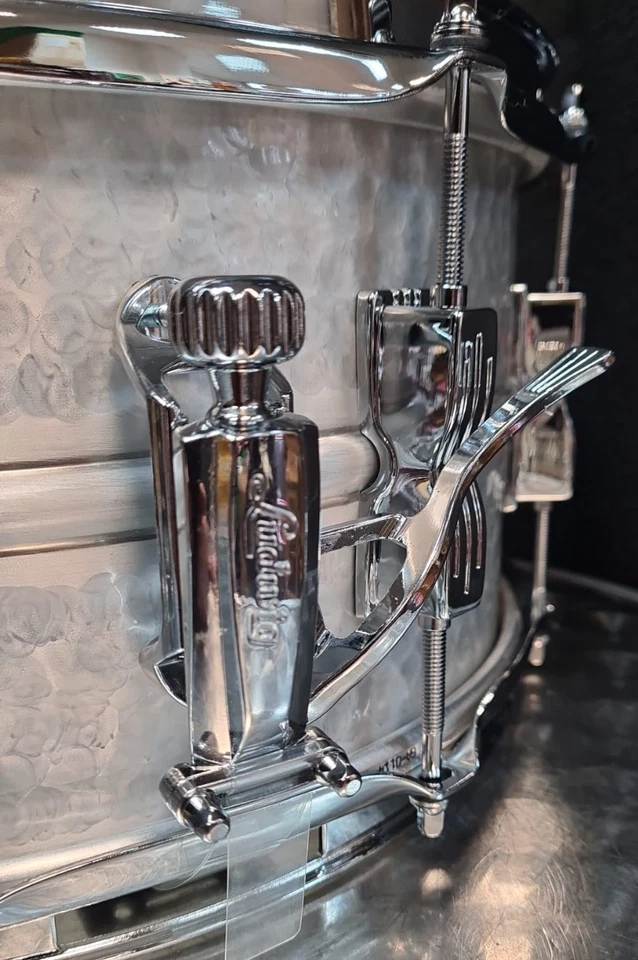 Ludwig 14x6,5" Zoll LM405K USA Acrolite Aluminium Snare Drum Gehämmert Drums - Bild 3 von 4