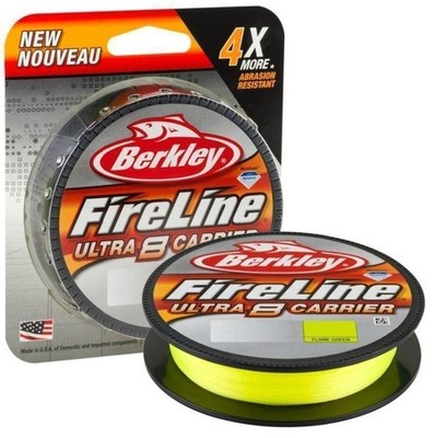 Berkley Fireline Ultra 8 0,32mm / 24,7kg / 300m Fluo Green / Gelb Geflochten