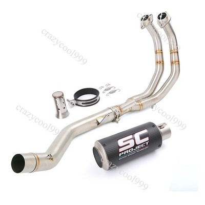 For Honda CBR500R CB500X CB500F Exhaust System Header Link Pipe Carbon Muffler