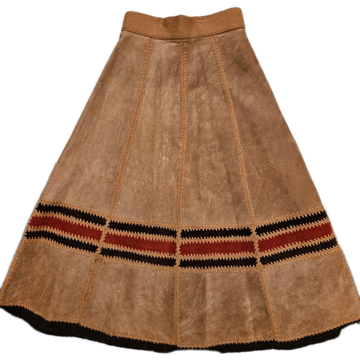 Vintage Women's  Patchwork Split Cowhide Leather … - image 9