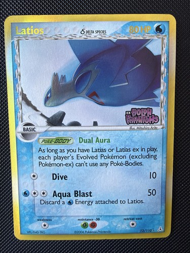 2006 Pokemon EX Holon Phantoms Latios Delta Species Stamp Reverse Holo #12/110