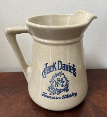 VTG Jack Daniel s Old No7 Tennessee Whiskey Crock Stoneware 8  Pitcher EUC