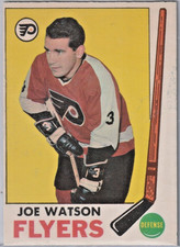 1969-70 O-PEE-CHEE #93 JOE WATSON PHILADELPHIA FLYERS EXMT NO CREASES FREE SHIP