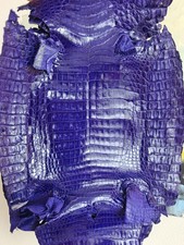 Caiman Skin Italian genuine crocodile leather, exotic leather