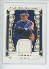 YOGI BERRA JERSEY PATCH /99 2025 PANINI NATIONAL TREASURES #D 99/99 LAST  1/1