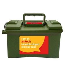 Amtech Waterproof Tool Box Secure Storage, Stackable Design, 4kg Capacity