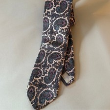80s Vintage ROBERT TALBOTT Newcastle Ltd.  Pink Paisley Silk Tie