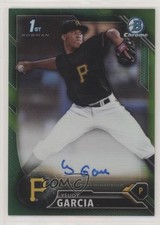 2016 Bowman Chrome Prospects Green Refractor 67/99 Yeudy Garcia Auto y5m