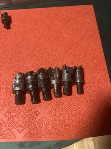Lot Of 6 Assorted Indexable Endmills (F36)
