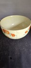Vintage Hall's Superior Kitchenware Mixing Bowl 9" Ceramic Floral USA Poppy