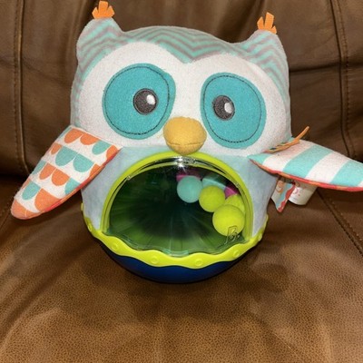 B. Baby Roly-Poly Owl Be Back Toy   Wobbly Sensory Development Baby Toy