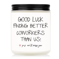 Coworker Leaving Gifts for Women - Handmade Lavender Soy Wax Candle(7oz)- Fun...