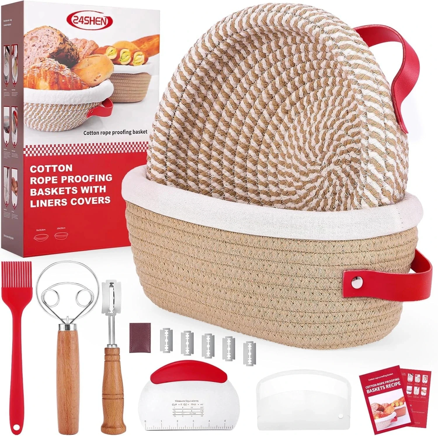 Sourdough Starter Kit, Sourdough Bread Baking Supplies, Banneton Bread Proofing