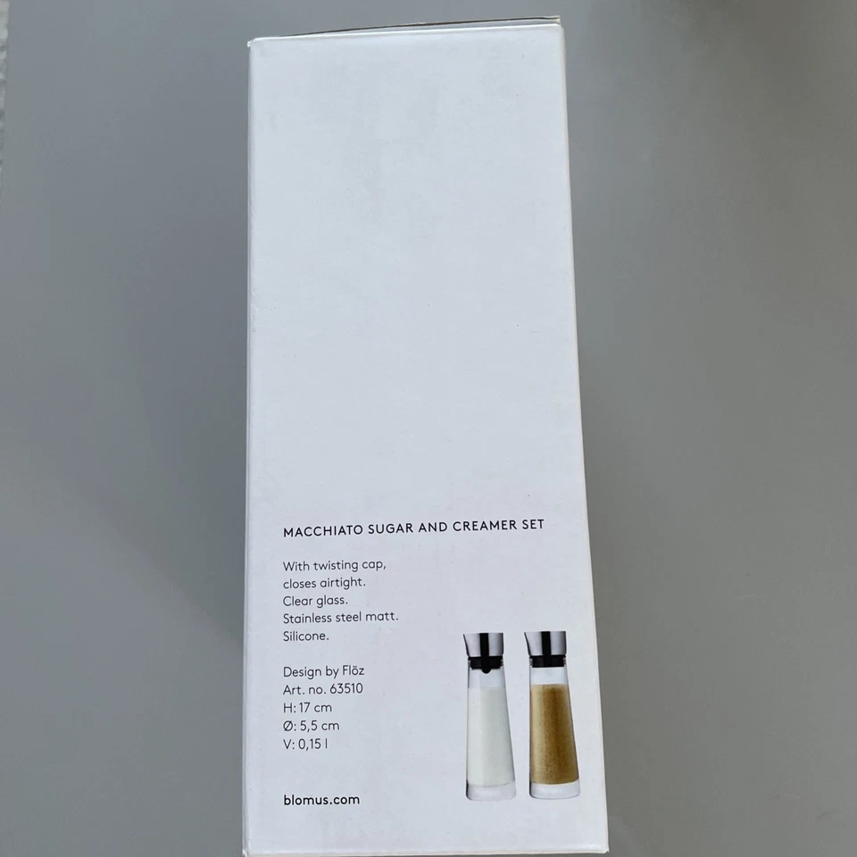 Blomus Sugar And Creamer Set Stainless Steel Glass - Image 2 of 4