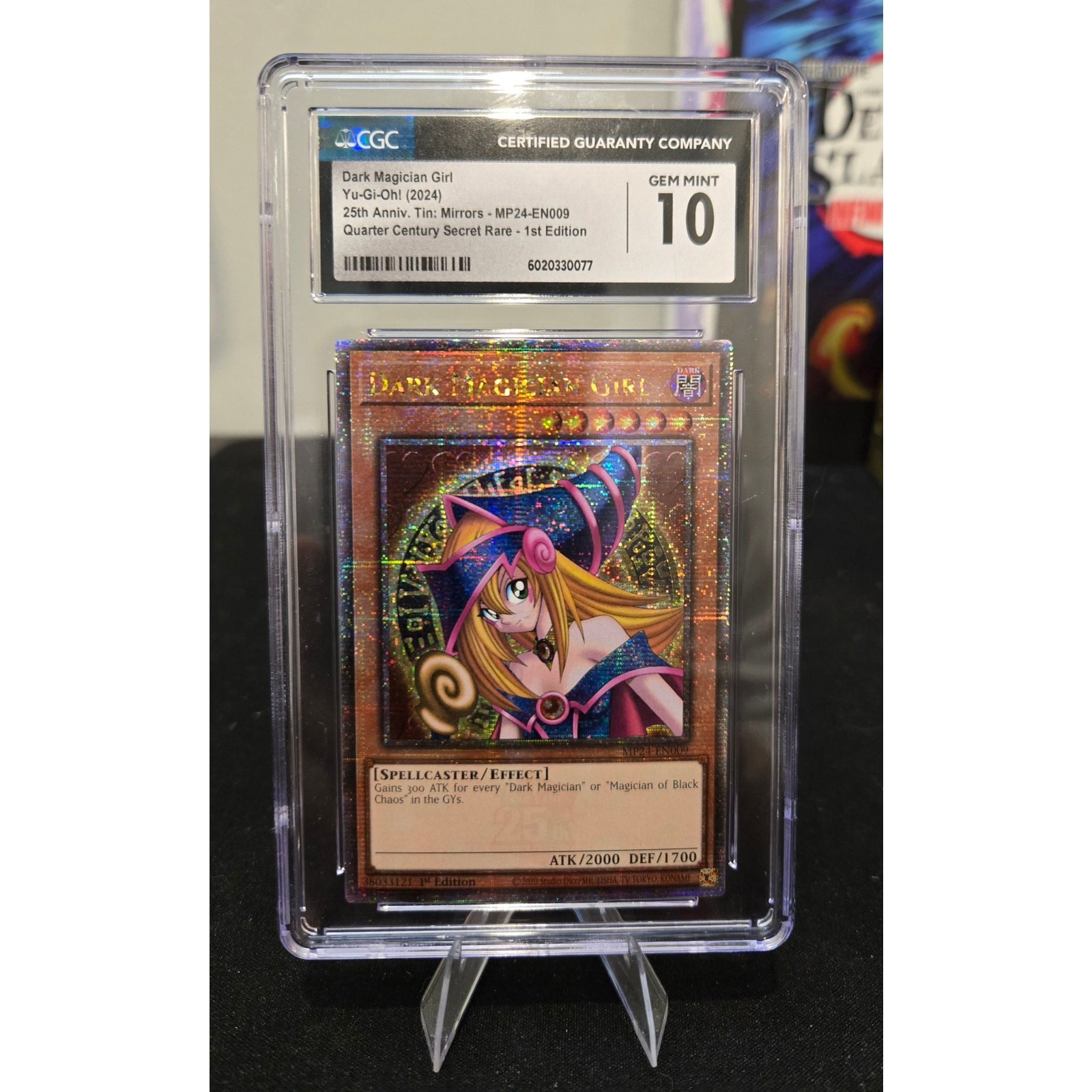 Dark Magician Girl MP24-EN009 YuGiOh 25th Anniversary Tin: Dueling Mirrors trading card — raw and PSA graded price guide