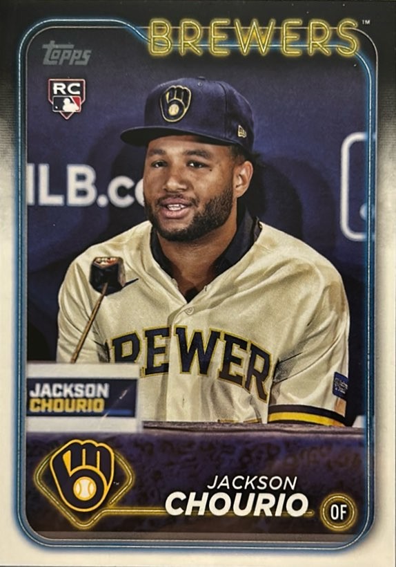2024 TOPPS ROOKIE VARIATIONS#698 JACKSON CHOURIO - MILWAUKEE BREWERS