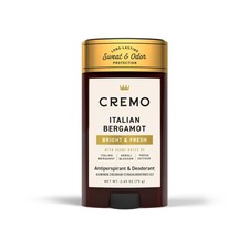 Cremo Italian Bergamot Antiperspirant  Deodorant for 2.65 Ounce Pack of 1 