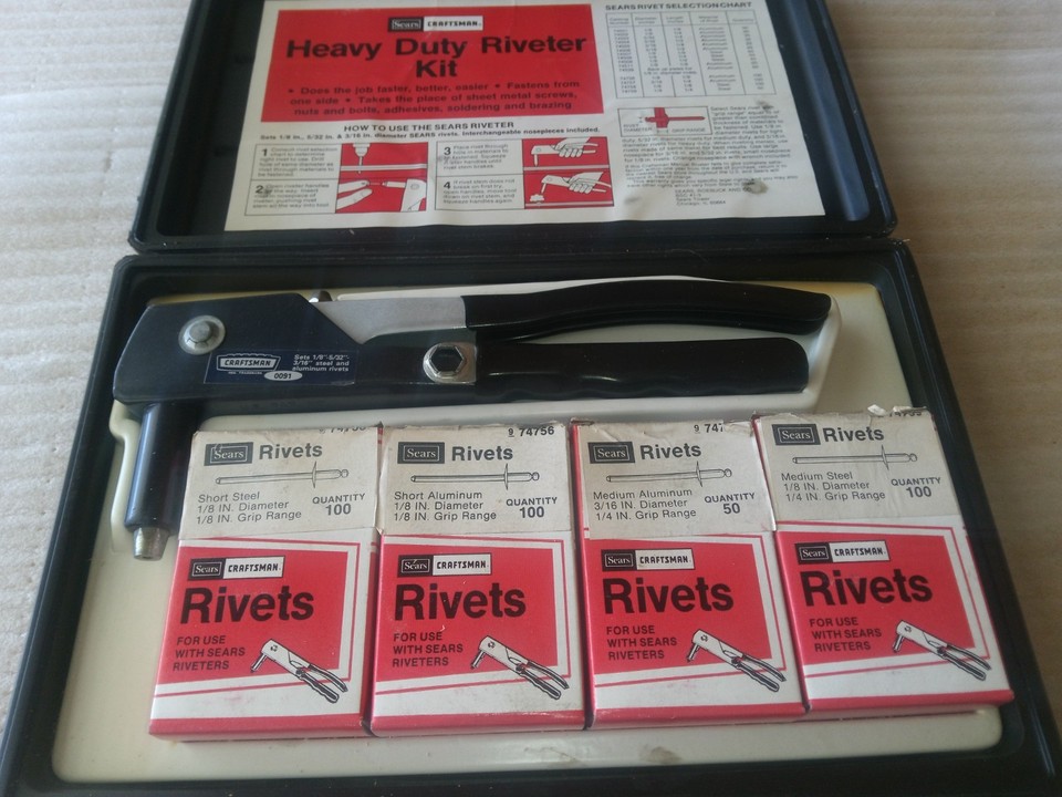 Sears Craftsman Heavy Duty Right Angle Riveter Pop Rivet Gun | eBay