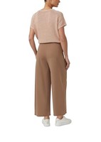 s.Oliver Damen Culotte Wide Leg High Rise Elastikbund 36 Schwarz Baumwolle
