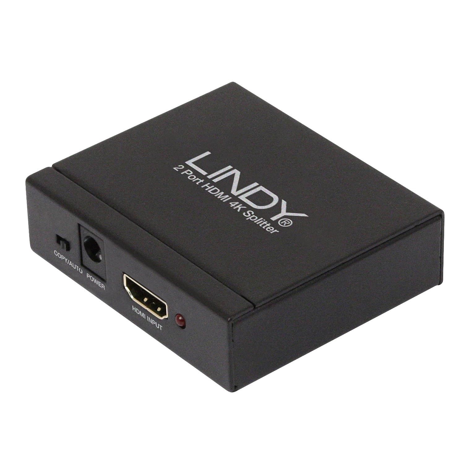 LINDY Splitter 2 Ports HDMI 10.2G double affichage haute définition fluide