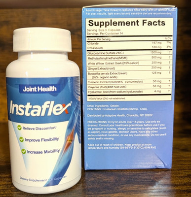 Instaflex Joint Dietary Supplement 42 Caps NIB Relieve Discomfort Exp 10/2026