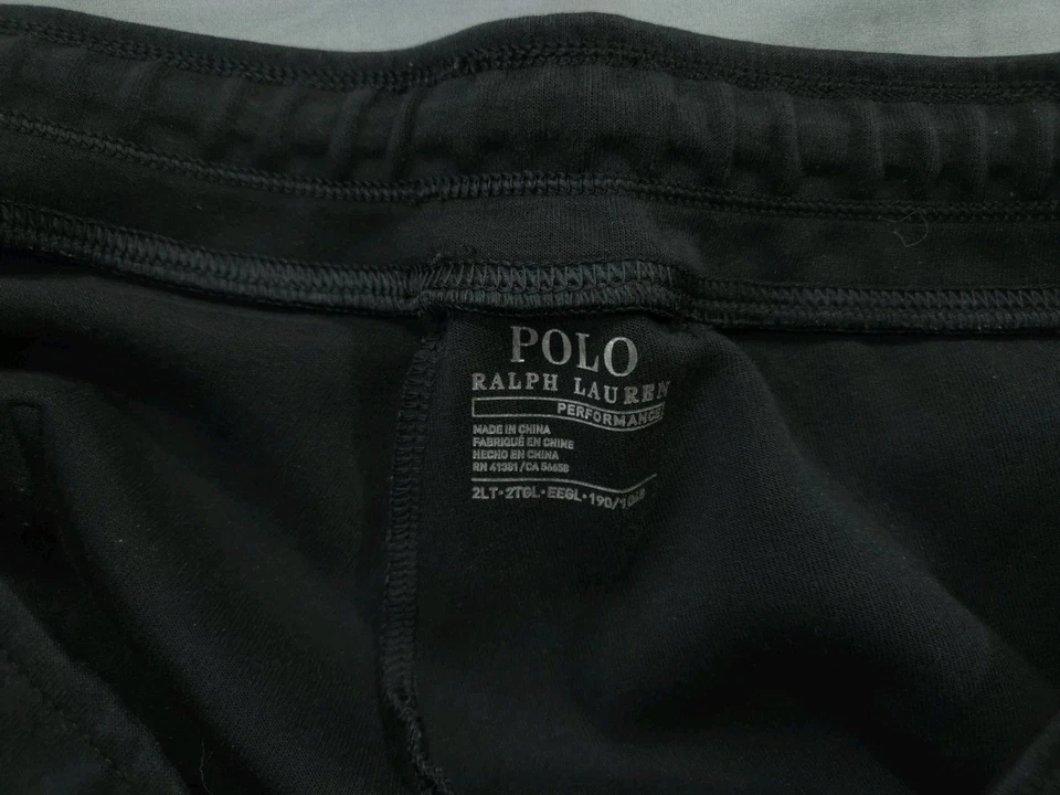 Polo Ralph Lauren Pantalones Para Hombre Doble Extra Grande Alto Negro Joggers Sudaderas Foto 4 de 4