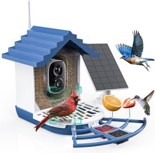 Butrut B3 2K Outdoor Camera Bird Feeder with Tiered Roof for Security Monitoring