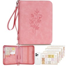 Bible Case, Bible Cover Case for Women with Detachable Shoulder Strap Wrist...