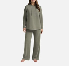 Max  Mia Women's Dark Sage Two-Piece Lounge Set Small