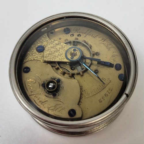 Rare Antique 1904 Rockford Watch No. 835 18 Size Illinois Factory Travel Case - Picture 8 of 10