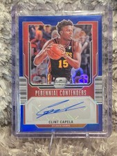 2023 Panini Contenders Optic Perennial Blue Prizm /75 Clint Capela Auto