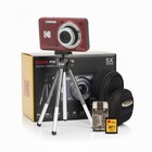 Kodak PIXPRO Friendly Zoom FZ55 Digital Camera Bundle (Red)