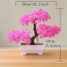 Artificial Tree Bonsai Simulation Plants Pot Plants for Garden Table Home Room B