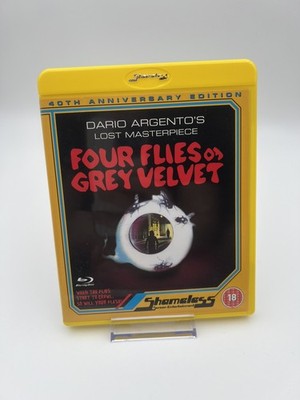 Four Flies on Grey Velvet- Vier Fliegen auf grauem Samt Giallo Shameless Blu-ray