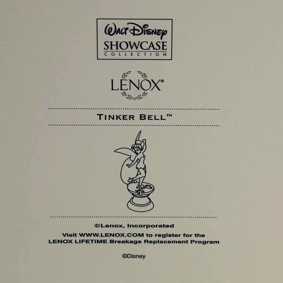 Figura Campanilla Lenox Colección Escaparate Walt Disney Nueva en Caja Foto 2 de 4