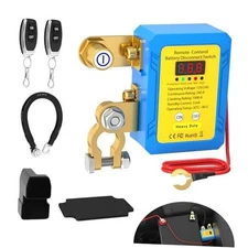  Kill Switch for Car 12V 240A Remote Battery 240A with Led Voltage&Cable