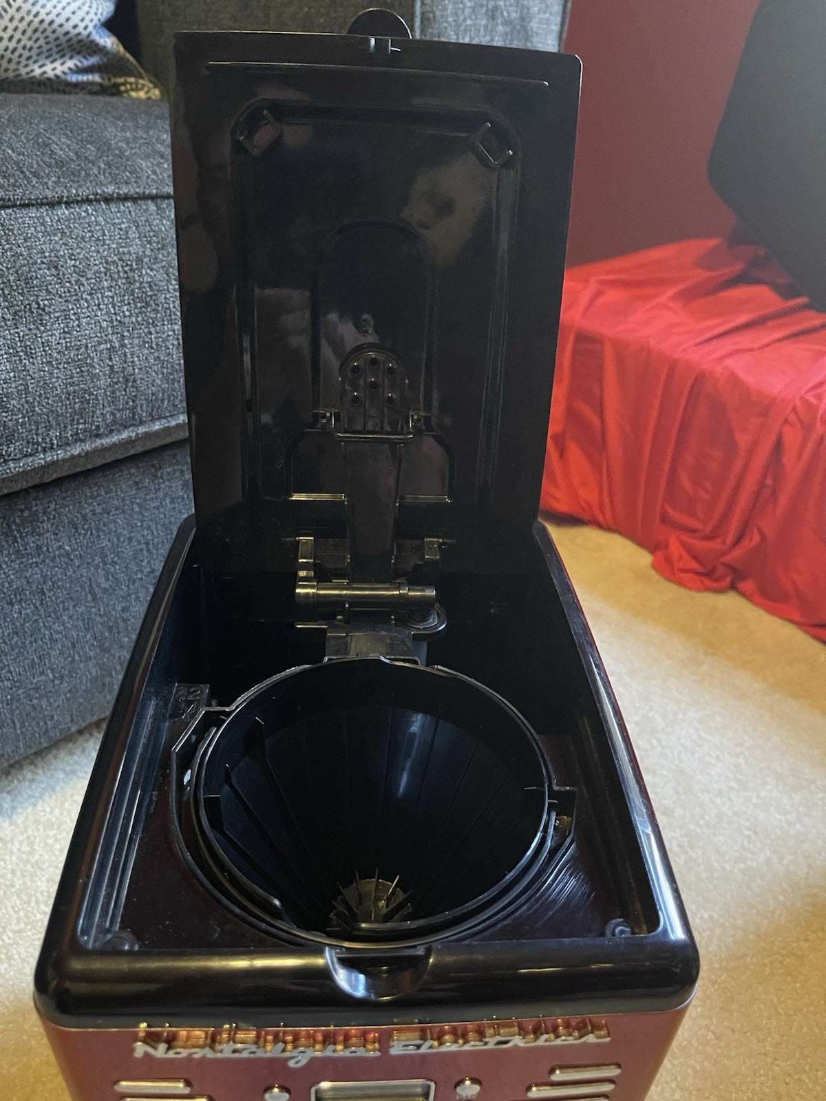 Nostalgia Retro Programmable Coffee Maker Red