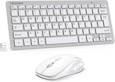 TECKNET Wireless Keyboard and Mouse Combo, Mini Cordless Keyboard an Mouse