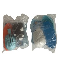 2 Burger King 2010 Zhu Zhu Pets Brown White Hamster Kids Meal Toy Akorn Sealed